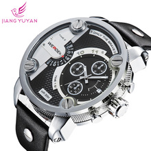 Original hombres corriendo calzado deportivo reloj de cuero reloj weide hombre 30 m impermeable reloj relojes weide relogio weide