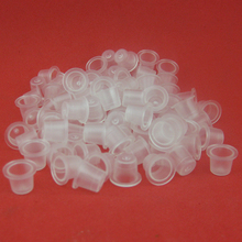 1000pcs 9mm Small Size Clear White Tattoo Ink Cups Caps Supply IC9 1000 Free Shipping