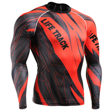 Tees Shirt Top 3D Prints for Man Workout Fitness Running Training Sport Clothing Mens Compression Shirt Tight Skin Sports Wear