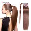 2016 Fashion Tail Straight Remy Human Hair Tails All Colors Ponytail Human Hair Clip In Human