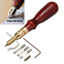 5 in 1 Adjustable Leather Edge- Stitching Groover Crease Pricking Hand Craft DIY Leather craft Leather Tool Set