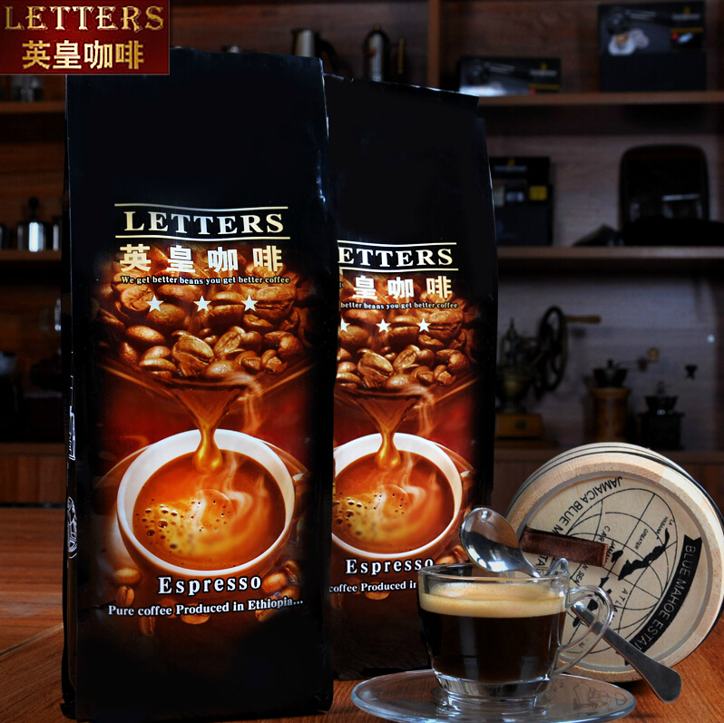 Letters Italian coffee beans 100 arabica beans imported from Italian concentrated coffee beans 454 g free