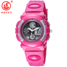 2015 New Fashion Dive 50M Waterproof Outdoor Sport Watches Cartoon Boys Girls Children LED Digital Jelly Silicone Wrist Watches