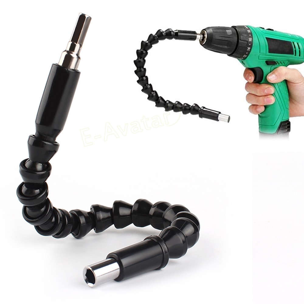 Helpful-Car-Repair-Tools-Black-295mm-Flexible-Shaft-Bits-Extention-Screwdriver-Bit-Holder-Connect-Link-For