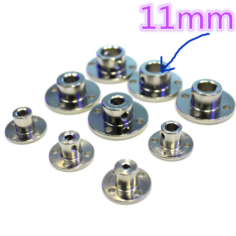 Description Picture 2 of item2017 J517 # 45 Steel Flange Couplings Inner Diameter 11mm Rigidity DIY Model Car Shaft Connector