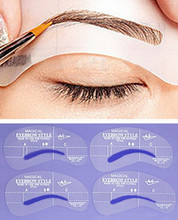 4pcs set Styles Grooming Stencil Kit Make Up MakeUp Shaping DIY Beauty Eyebrow Template Stencils Tools