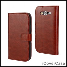 Crazy Horse Wallet Leather Case for Samsung Galaxy Grand Neo i9060 with Card Holder