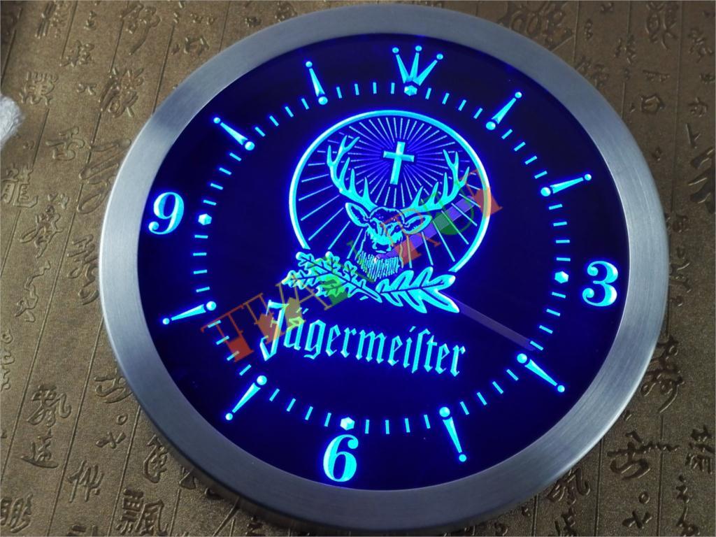 Купить trr001g jagermeister привело неоновый знак настенные часы в