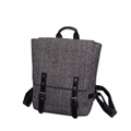 2016 New Trendy Retro Plaid Backpack Fashion Belt Buckle School Bag High Quality Fabric Daypack Women