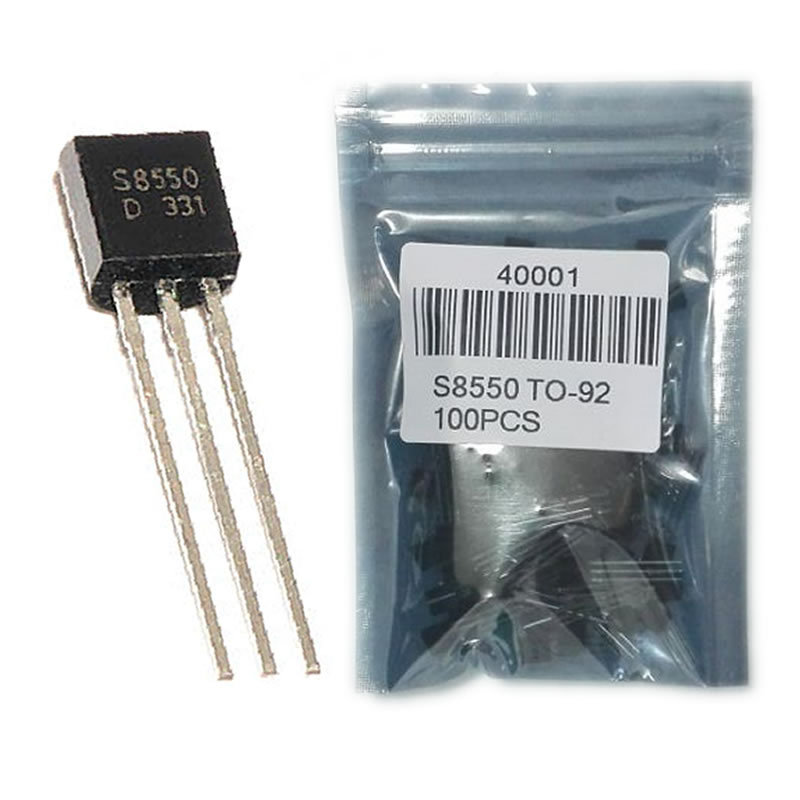 Free shipping 100pcs in-line triode transistor TO-92 0.5A 40V PNP Original new S8550