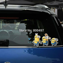 10 x Newest Minions Despicable Me Stuart Phil Kevin Stickers Car Decal for Toyota  Chevrolet Volkswagen Tesla  Kia Lada