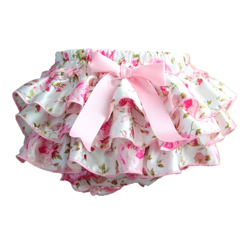 Ruffle Lace Baby Bloomers Diaper Cover,Newborn Tutu Ruffled Panties