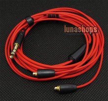 For 1pcs 1.2m Custom Handmade Cable For Shure se535 se846 ue900 earphone headset Red Limited