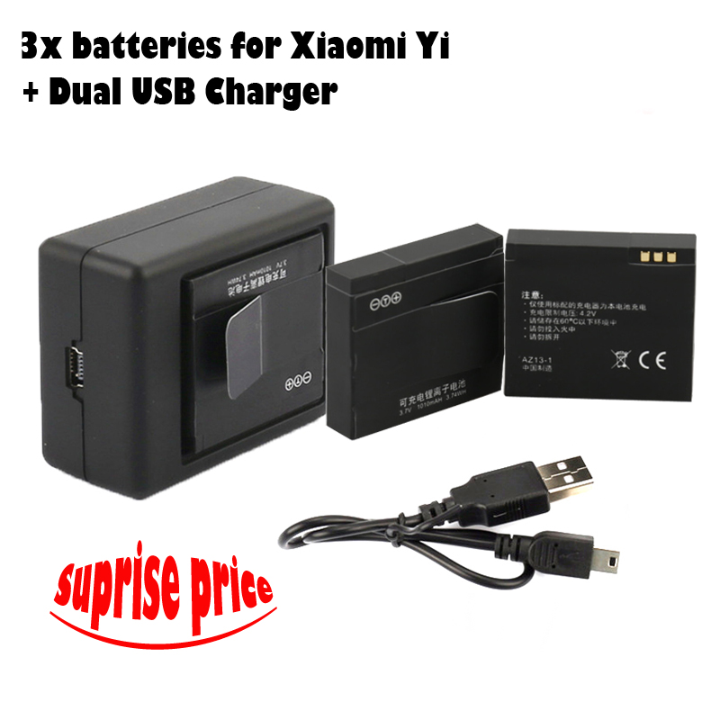 Hotsale, 3x1010    Xiaomi  Yi ZA13-1 + Dual USB     Xiaoyi Yicamera   
