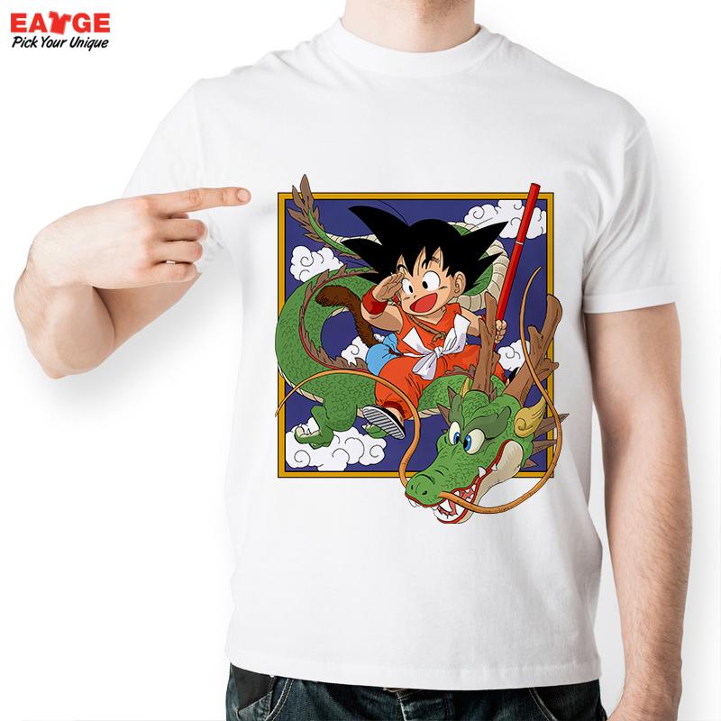 EATGE Series Dragon Ball Z Tshirt Casual Frame Face Of Kid Son Goku T Shirt