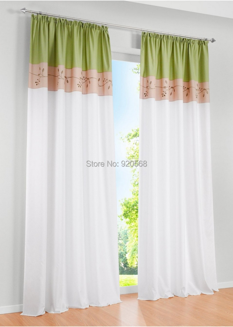 Aliexpress.com : koop stof geborduurd patchwork gordijn woonkamer ...