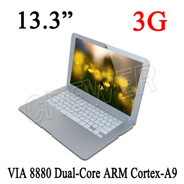 Cheapest 13 3inch VIA8880 ANDROID 4 2 DUALCORE Cortex A9 1 5GHZ HDMI RAM1G ROM8GB WIFI