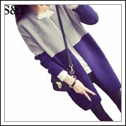 New-2015-Autumn-Winter-Women-s-Retro-Stitching-Color-Slim-Long-Knitting-Sweaters-Fashion-Casual-Clothing