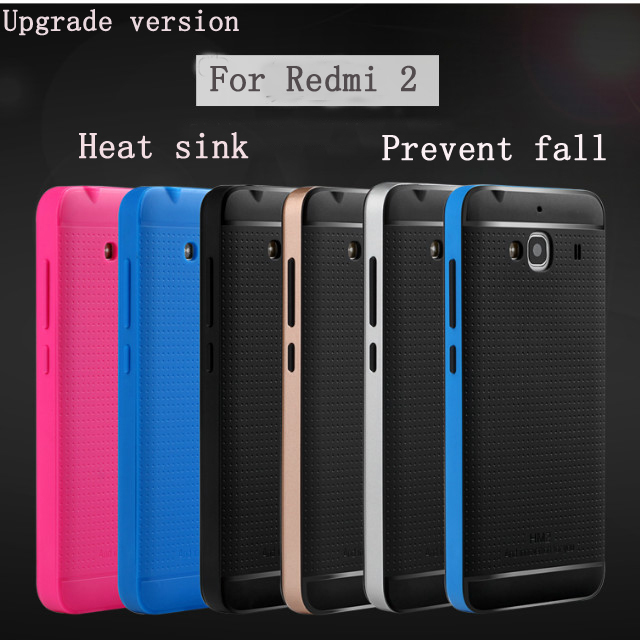 New Upgraded version Bumblebee Hybrid phone case For xiaomi redmi 2 High quality PC frame Silicon