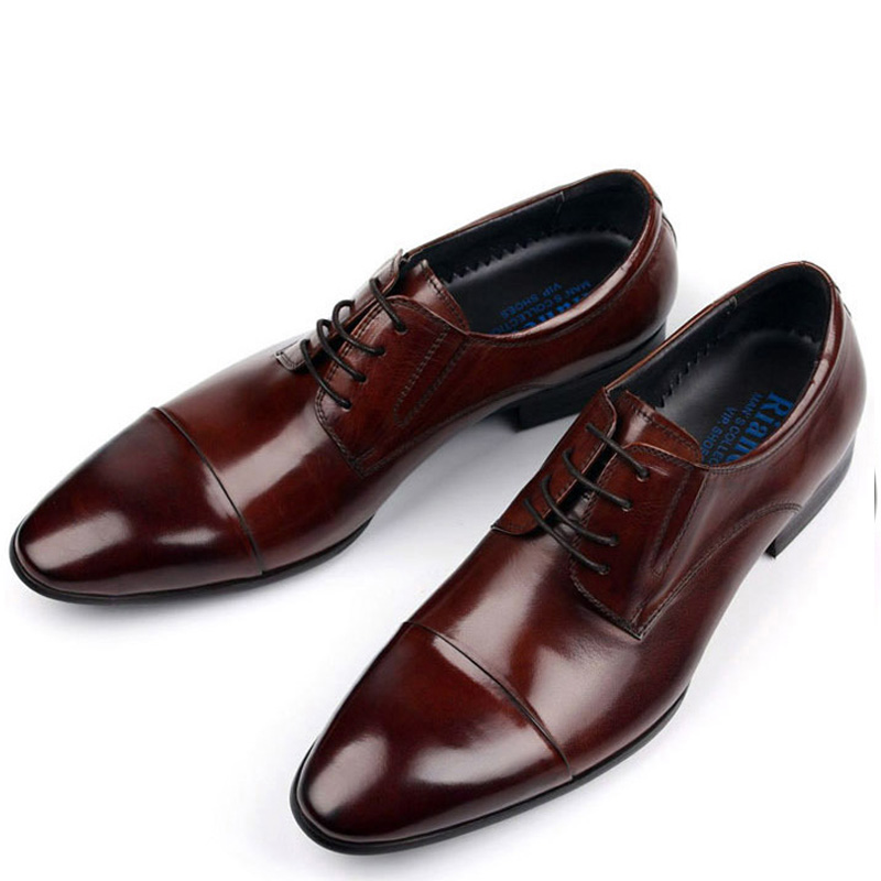 Mens cap toe dress shoe