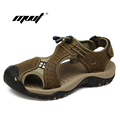 New Arrival Summer Men s Sandals High Quality Real Leather Mens Summer Shoes Slippers Beach Walking