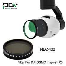 PGY Lens Filters for DJI OSMO inspire1 X3 accessories HD ND2-400 DJI X3 gimbal Lens Filter Quadcopter drone parts accessories