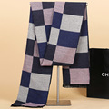 Winter Chic Cashmere Scarf Men Plaid Casual Acne Studios Oversized Youth Tartan Scarf Luxury Brand YJWD506