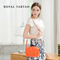 ROYAL TARTAN women messenger bags 2016 luxury crossbody bag genuine leather shoulder bags brand designer handbags