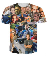 Men Women Fashion Clothes Paul Walker Paparazzi T-Shirt sexy The Fast and The Furious wonderful paul tee awesome t shirt tops