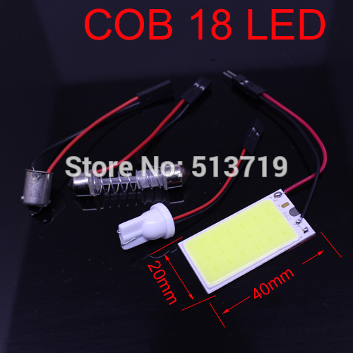 Free shipping Wholesale 1X COB Chip LED 18 White ...