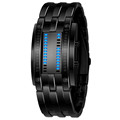 Men s Watch Luxury Stainless Steel Band LED Digital Watch Multi function Date Hour Bracelet Sport