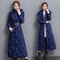 Long sleeve coat of new fund of 2016 autumn winters cotton padded jacket Hooded thickening belt