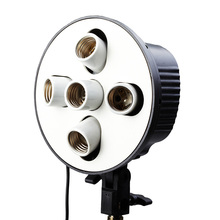 High Quality E27 5 Socket Lamps Head Bulb Holder Photography Lighting Equipment Photo Studio Accessories Hot Selling