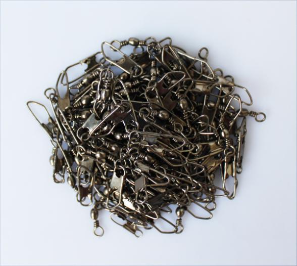 New Arrival 100PCS 10 A2 3 5cm 12kg Stainless Steel Barrel Swivel Solid Rings Fishing Connector