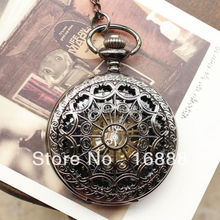 Free shipping new vintage pocket watch necklace mechanical hand wind fashion Spider luxury watches for men women
