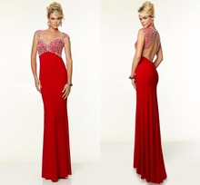 Charming Sweetheart Neck Floor-Length Hand-Beaded Hollow Backless Zipper Long Prom Dresses Formal Evening Party Gown