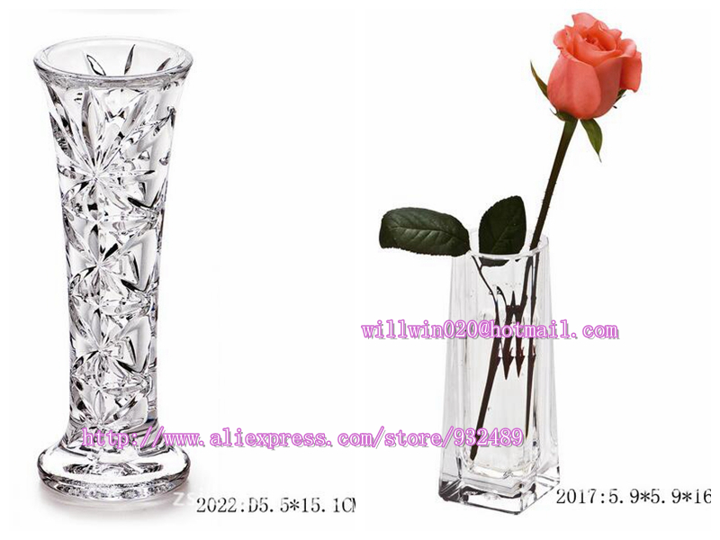 unique clear glass vases