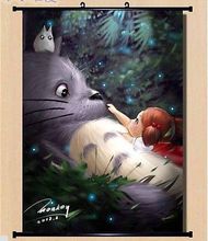 My Neighbor Totoro Home Decor Poster Wall Scroll Cosplay Anime Art 250