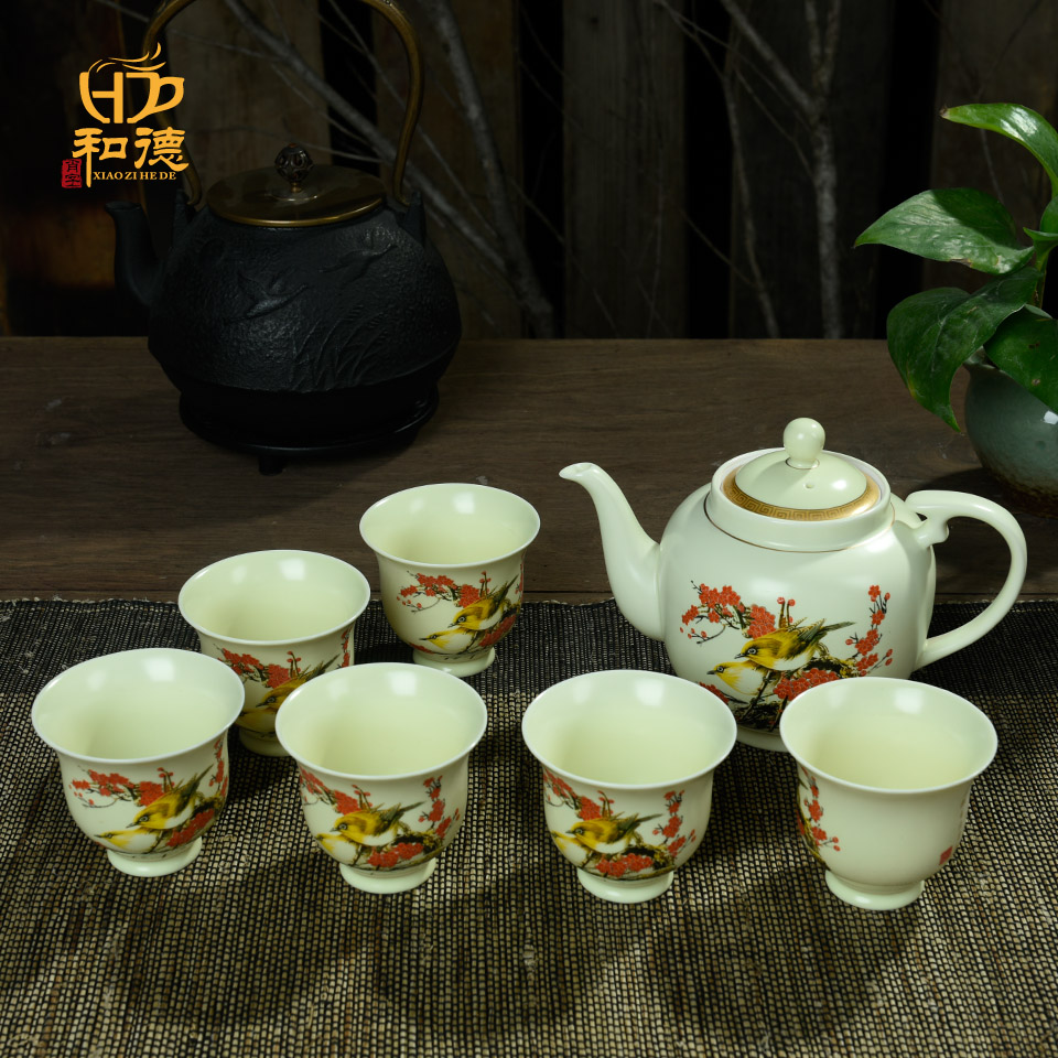 Fine spring kung fu tea matt tea set teaports big tea set ceramic tea coffee set