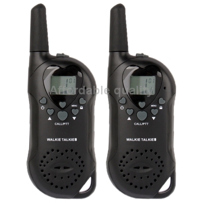 T 6 1 0 inch LCD 5KM Walkie Talkie Black 2pcs in one packaging the price