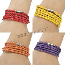 5 Laps Leather Bracelet Women Men Silver Black Retro Charm PU Cord Cuff Bangle Link Chain Wristbands Fashion Jewelry Accessories