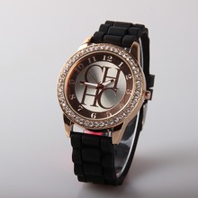 2016 New Fashion Top Luxury Brand Silicone Watches Casual Quartz Wristwatch Women Jelly watch Ladies Dress
