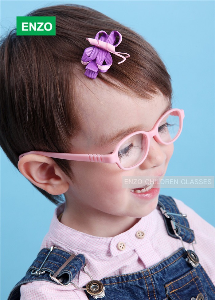 Children Glasses Frame Size 41 No Screw, Onepiece Optical Baby Eyewear with Strap Cord, Kids