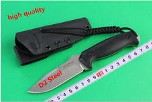 Acero D2 hoja fija cuchillo Fox paramilitar supervivencia de caza que acampa cuchillo táctico del cuchillo FACA alta calidad + envío gratis