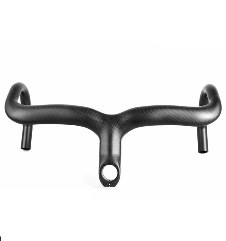 Full Carbon Fiber Road Bicycle Integrated Handlebar Bent Bar With Stem