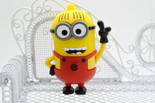 CT-60 Pen drive minion Fashion Cartoon New Minions Despicable Me 2, housewife USB 2.0 Flash Memory Stick Drive Thumb/Car/Pen