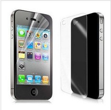 6pcs (3 Front+3 Back) Ultra Clear Screen Protector For iPhone 4 Screen Guard Protective Film For iPhone 4s