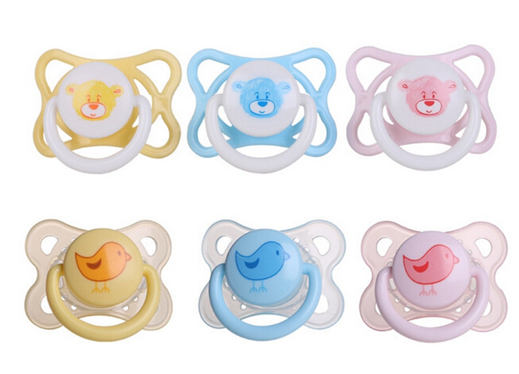 High Quality Baby Soothie Nuk Pacifiers Cute Bear Bird Animal Baby Nipple Thumb Type Natural Rubber Pacifier Teat Chupetas Para (2)