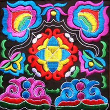 Vintage Hmong Tribal Ethnic Thai Indian Boho shoulder bag message bag linen handmade embroidery Tapestry SYS