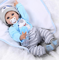 Best Christmas Kids Toys 22 inch silicone reborn babies for sale real soft handmade dolls toys